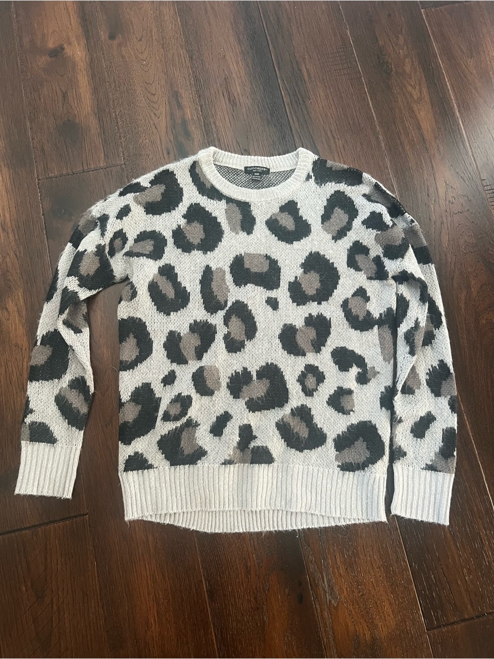 Leopard Print Crewneck Sweater